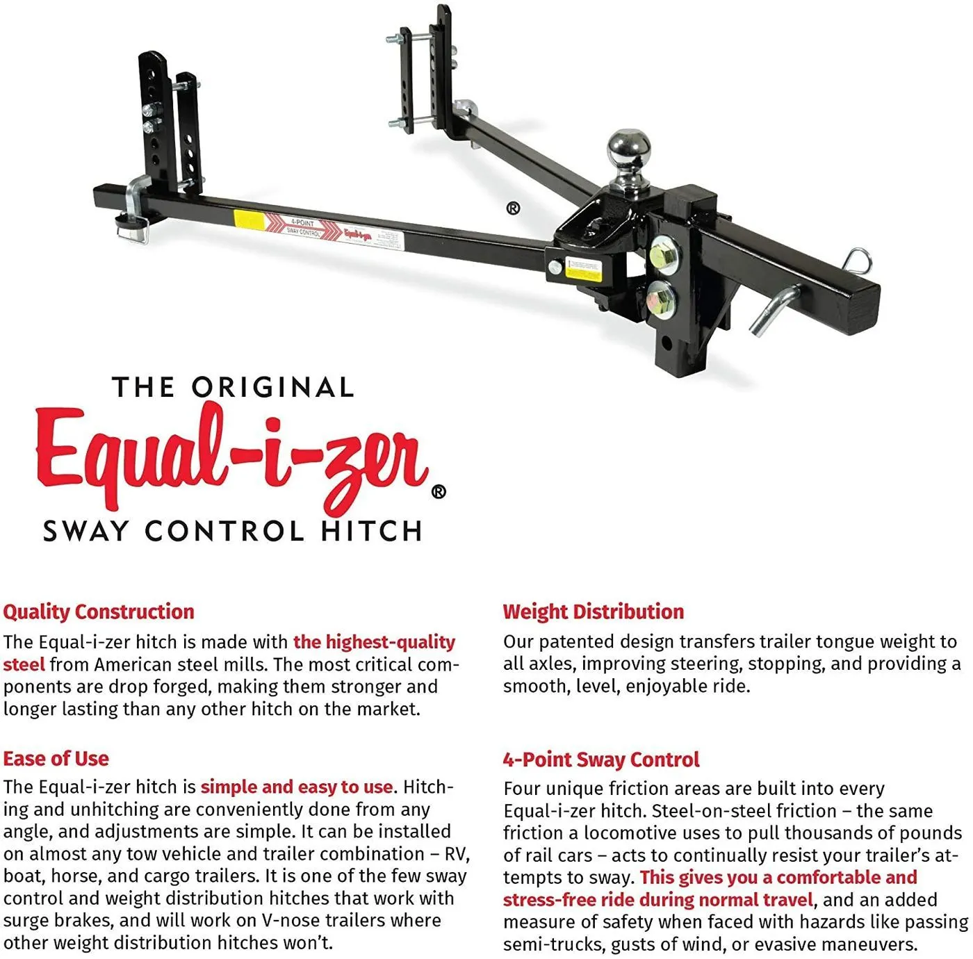 EQUALIZER W/DIST 1400LBS